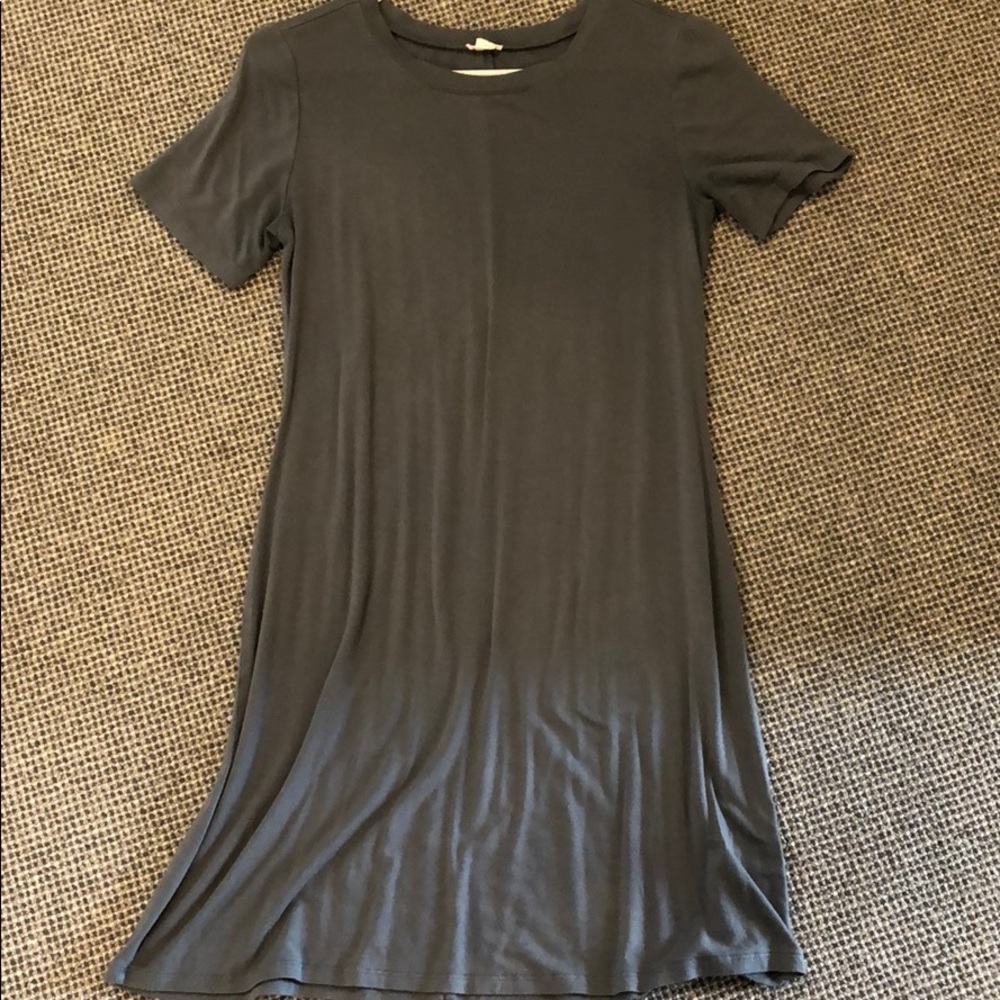 Gray T-Shirt Dress